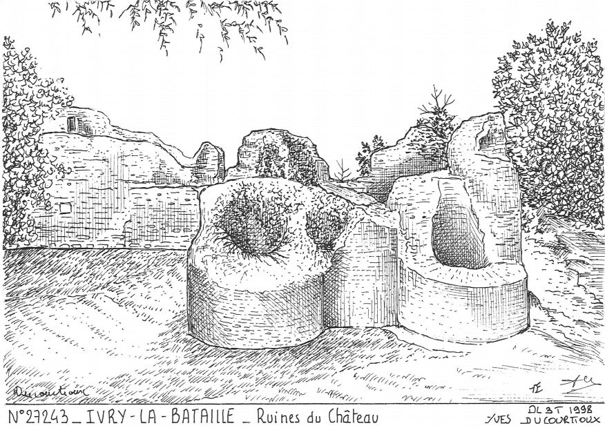 N 27243 - IVRY LA BATAILLE - ruines du chteau